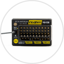 Load image into Gallery viewer, FGr12B 2.4GHz (AFHDS 3) 12 Channel Receiver <br><br><font size=3>(for NB4, NB4 Lite, PL18, FRM302, All AFHDS 3 Transmitters and RF Modules)</font>